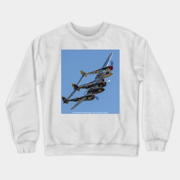 P-38 Lightnings Crewneck Sweatshirt by acefox1